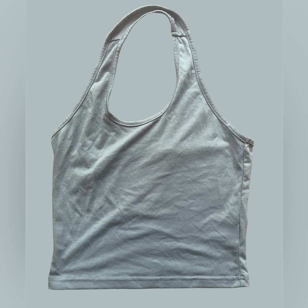 Cloud Blue Halter Top